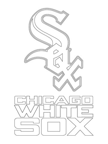 Chicago White Sox Logo  Coloring Page